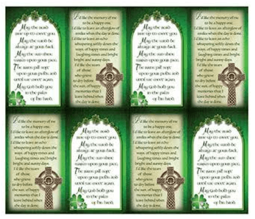 Celtic Blessing Prayer Cards